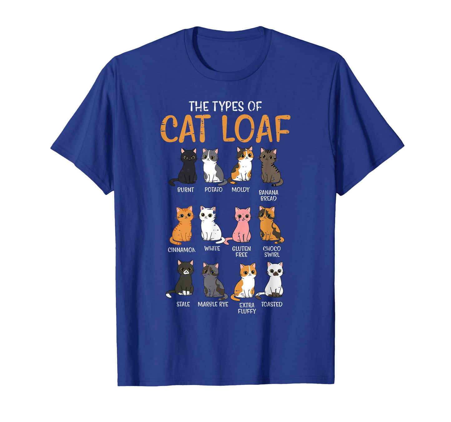 Types of Cats Kawaii Kitten Cat Women Girls Kids Men T-Shirt