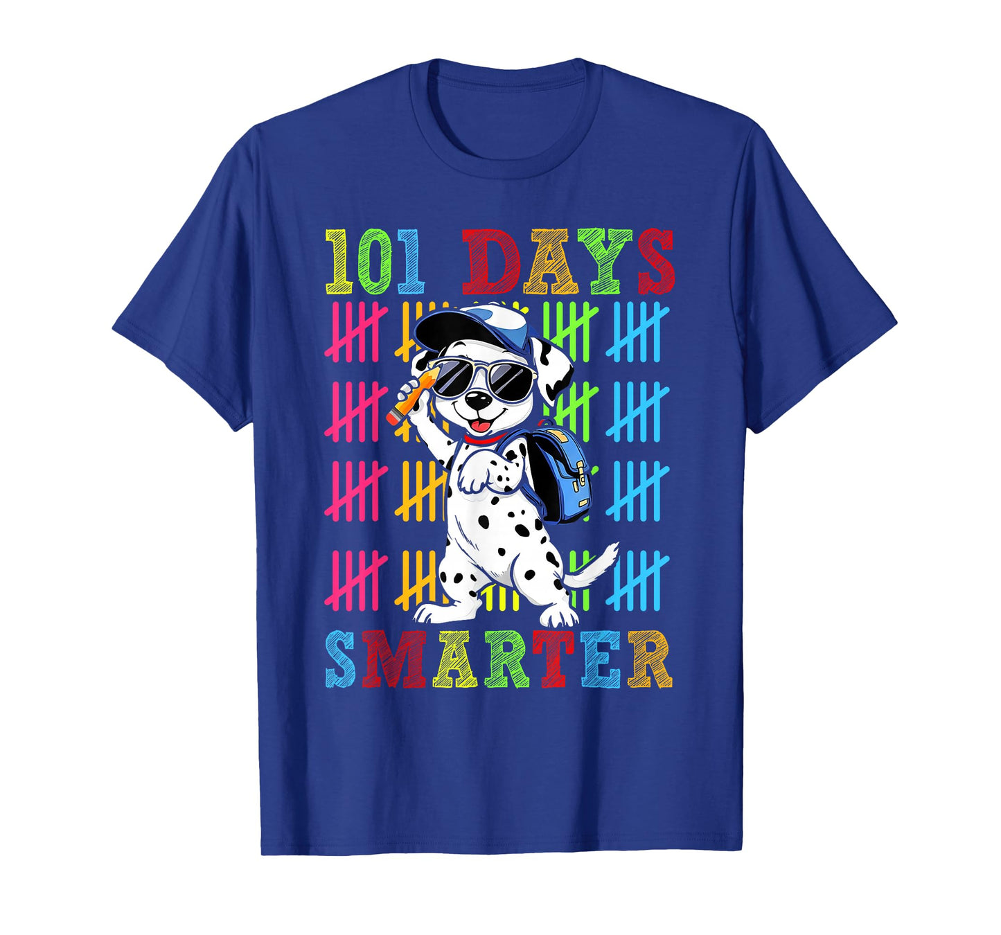 101 Days Smarter Dabbing Cute Dog Teachers Students Kids T-Shirt