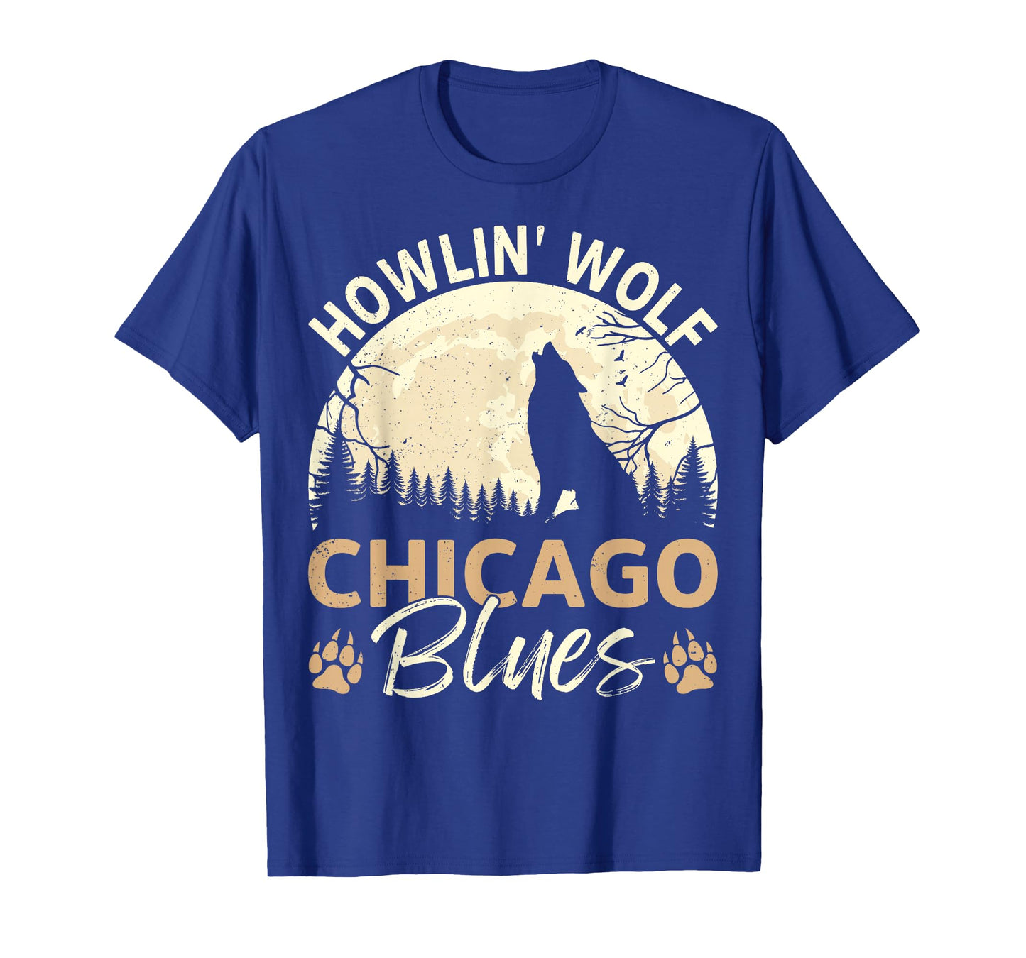 Howlin' Wolf Chicago Blues Fans for Music Lovers Night Vibes T-Shirt