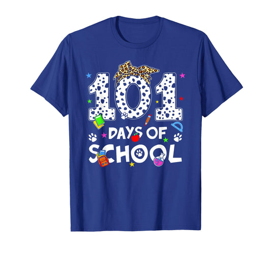 Happy 101 Days School Cute Dog 100 Days Smarter Student Kids T-Shirt