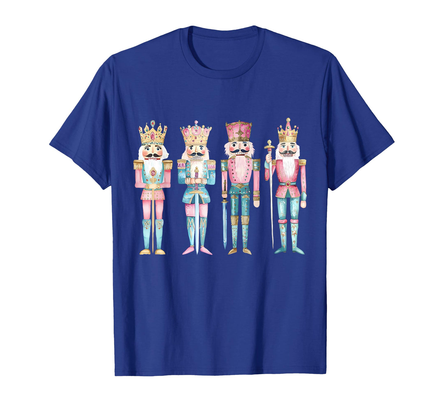 Retro Vintage Pink Nutcrackers Ballet Sugar Plum Fairy Xmas T-Shirt