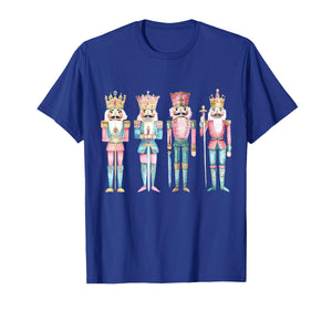 Retro Vintage Pink Nutcrackers Ballet Sugar Plum Fairy Xmas T-Shirt