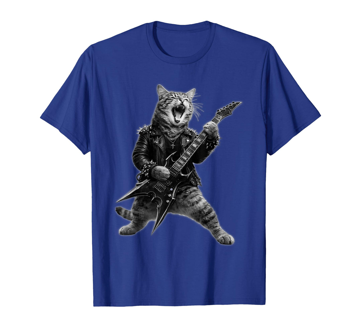 Funny Cat Playing Guitar Rock 'n Roll Music Musician Cats T-Shirt
