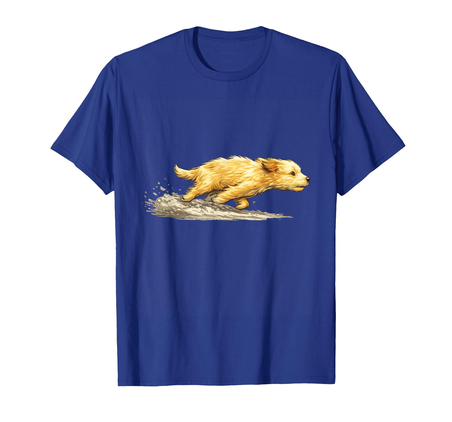 Cute Dog Running | Dog Art Print Running Dog Illustration T-Shirt