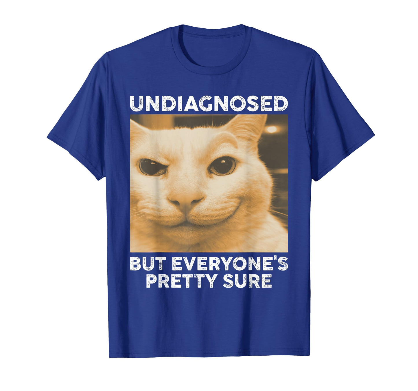 Undiagnosed But Everyone's Pretty Sure Funny Cat Humor Meme T-Shirt