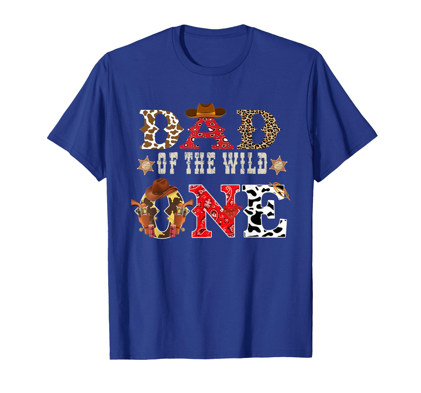 Dad of The Wild One Cowboy Western Rodeo Party Matching T-Shirt