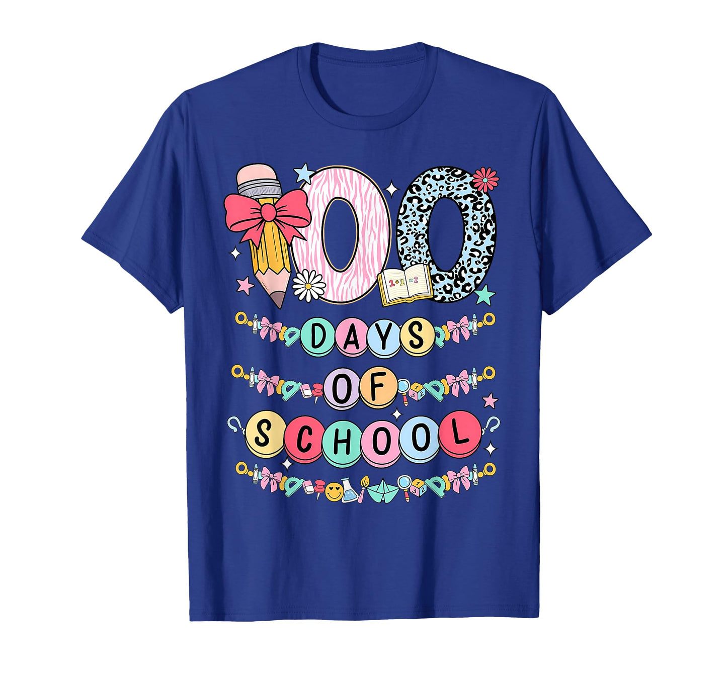 100 Days of School Friendship Bracelets 100 Days Smarter Kid T-Shirt