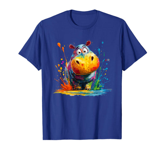 Cute Hippo Art T-Shirt
