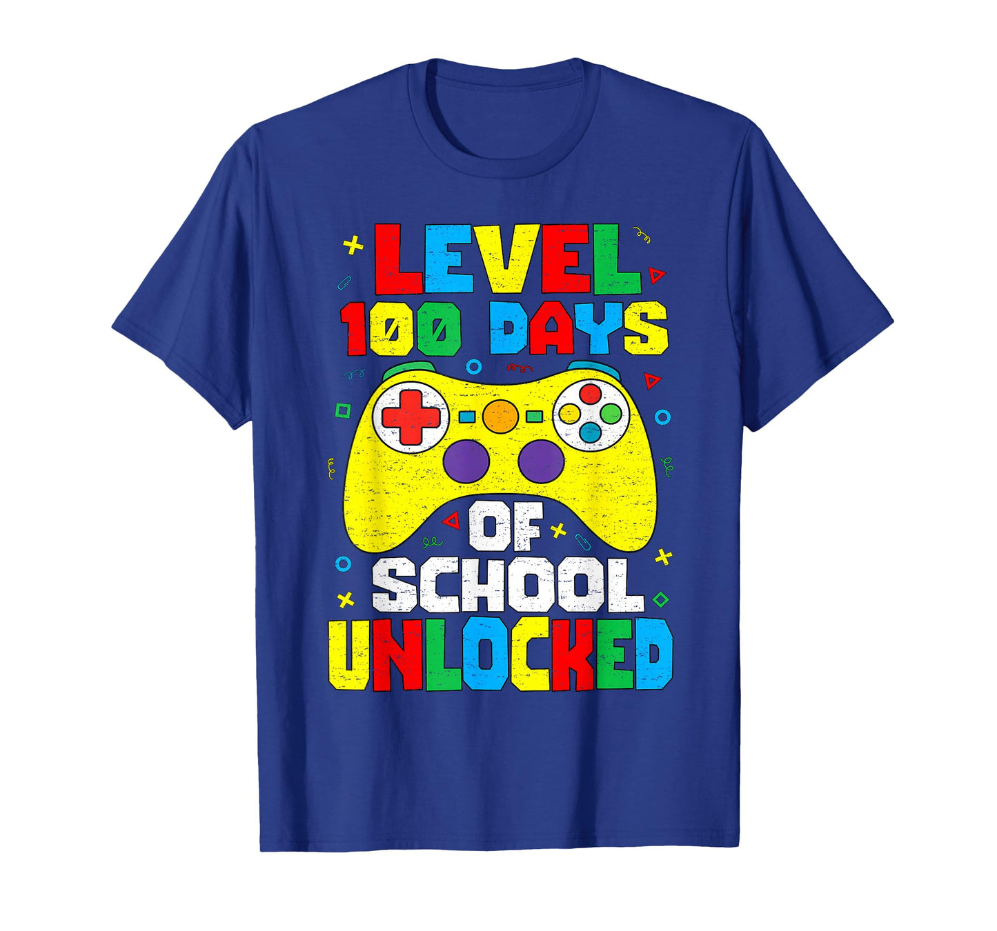 Level 100 Days of School Unlocked Gamer Video Games Boy Kids T-Shirt