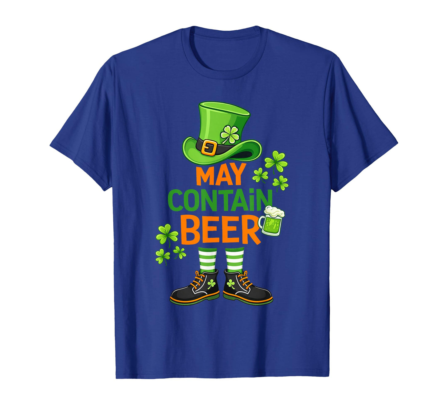 May Contain Beer Funny St Patrick Day Humor T-Shirt
