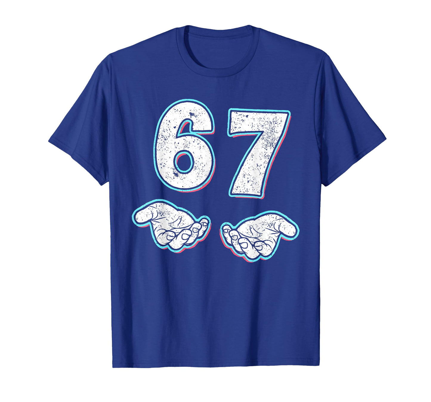 Number 67 Matching Six Seven 6 7 Meme 6-7 Halloween Costume T-Shirt