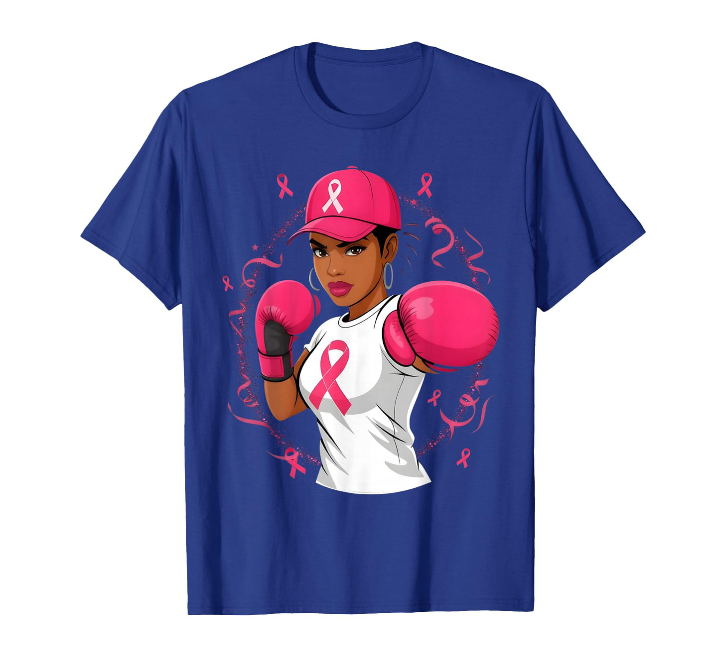 in October We Wear Pink Empower Black Women Breast Cancer T-Shirt