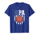 Basketball Pa American Flag Vintage Christmas Pa Xmas T-Shirt