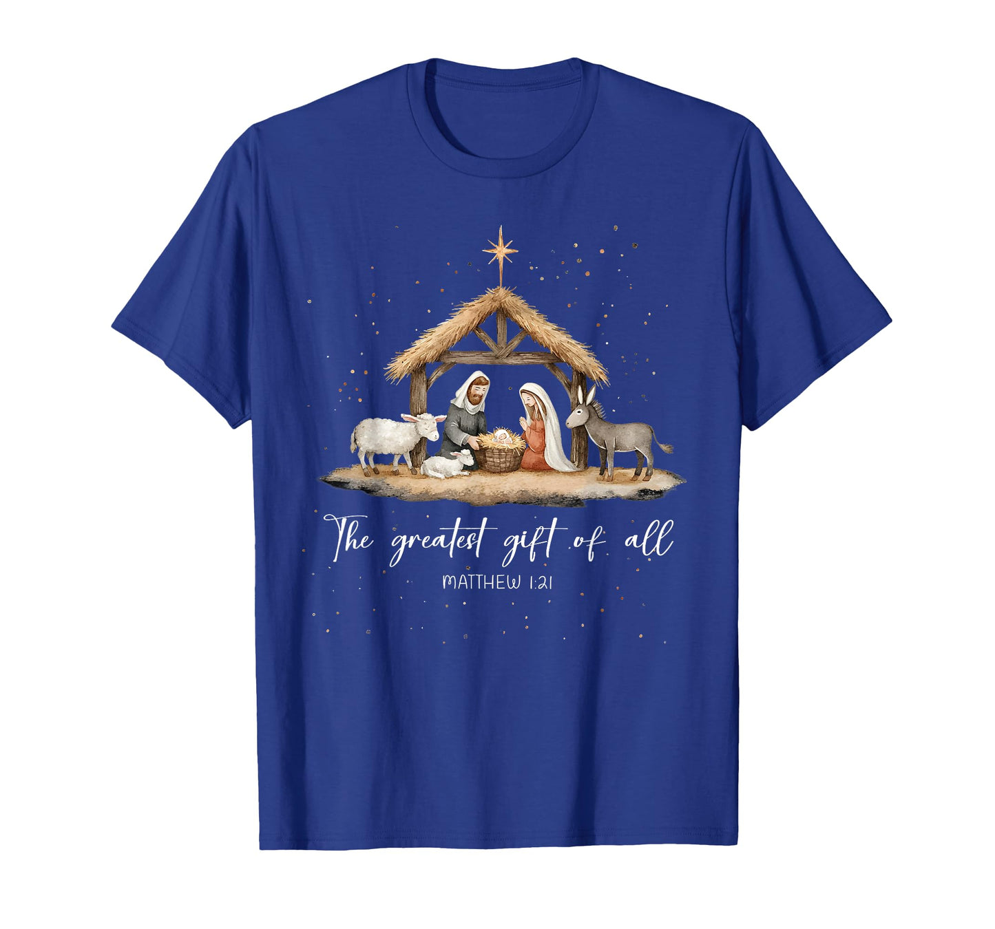 The Greatest Gift for All Christmas Nativity Jesus Christian T-Shirt