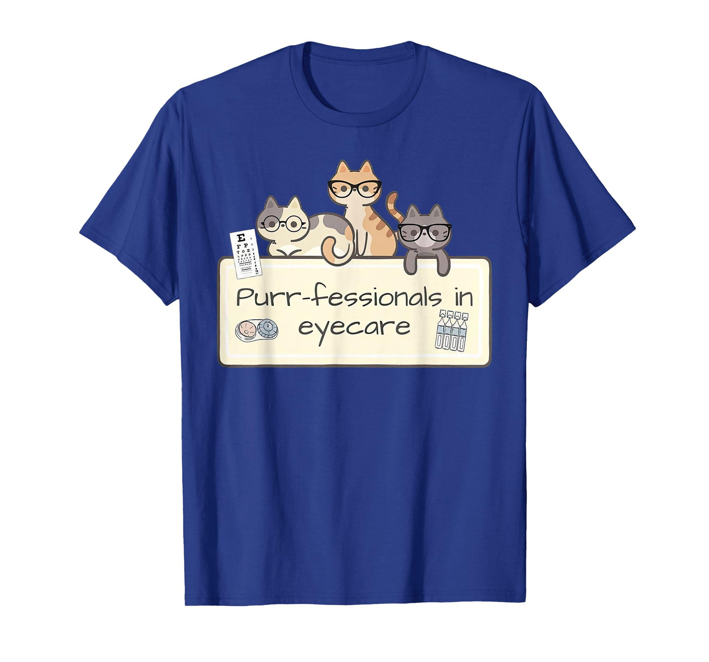 Cute Cats Optometry Eye Dr Optician Ophthalmologist Eye Care T-Shirt