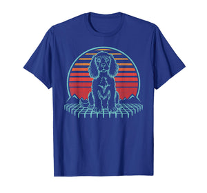 English Springer Spaniel Lover Dog Owner Retro Vintage 80s T-Shirt
