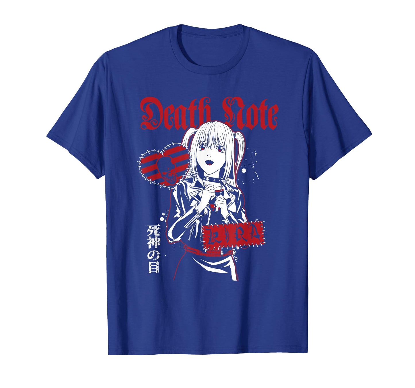 Death Note Misa Punk Patches Collage Anime T-Shirt