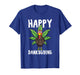 Thanksgiving Weed Happy Danksgiving Turkey Cannabis T-Shirt