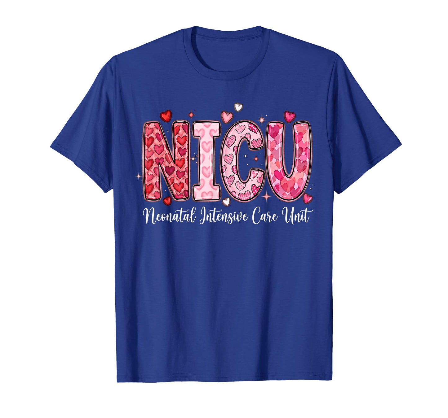 Happy Valentine Nurse NICU Valentines Shirt Nurses Heart T-Shirt