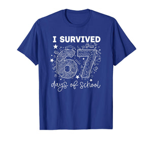 I Survived 67 Days of School Funny Six Seven 6 7 Meme T-Shirt