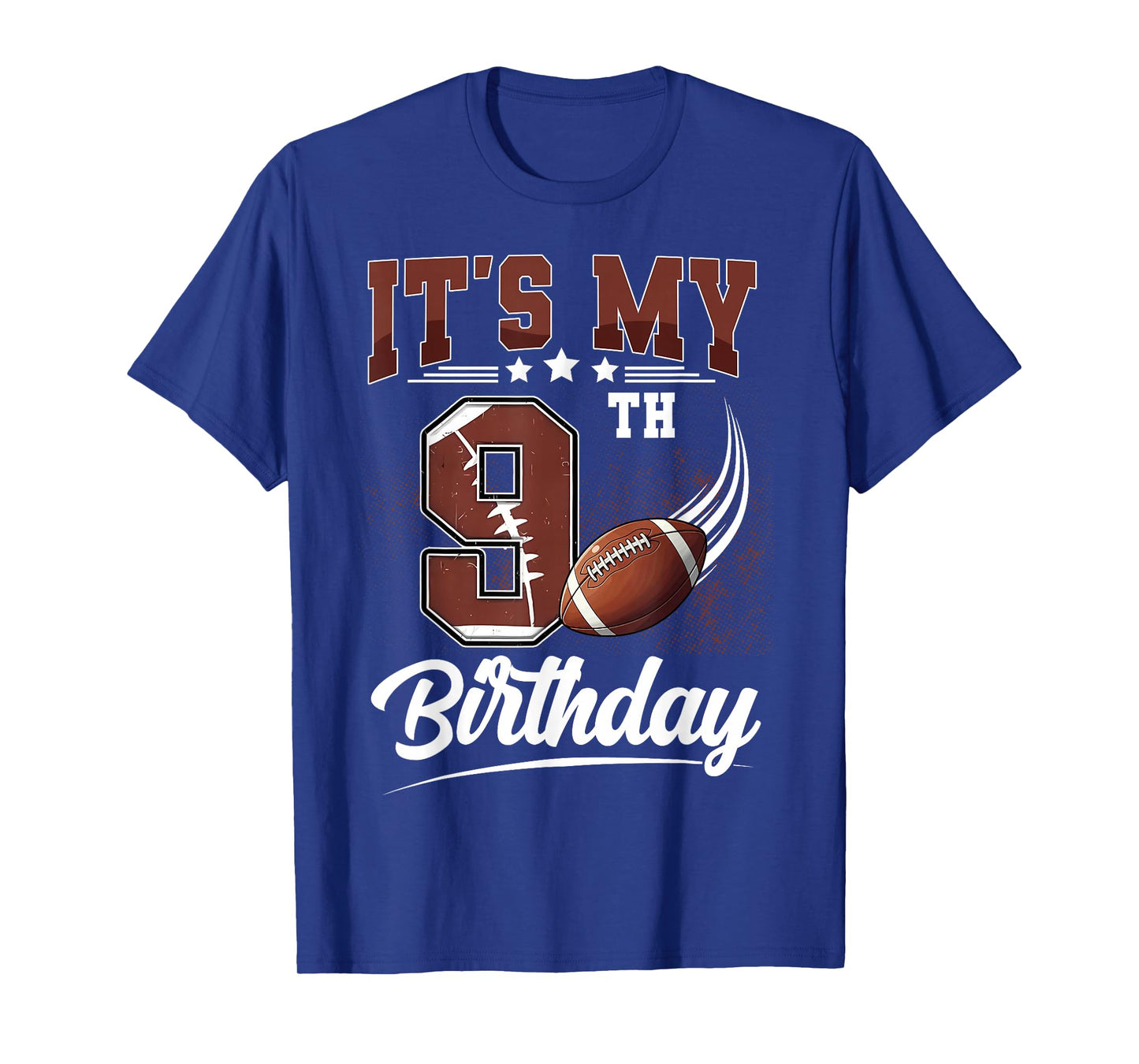 Kids It's My 9th Birthday Boy Football Lover 9 Year Old Boys T-Shirt