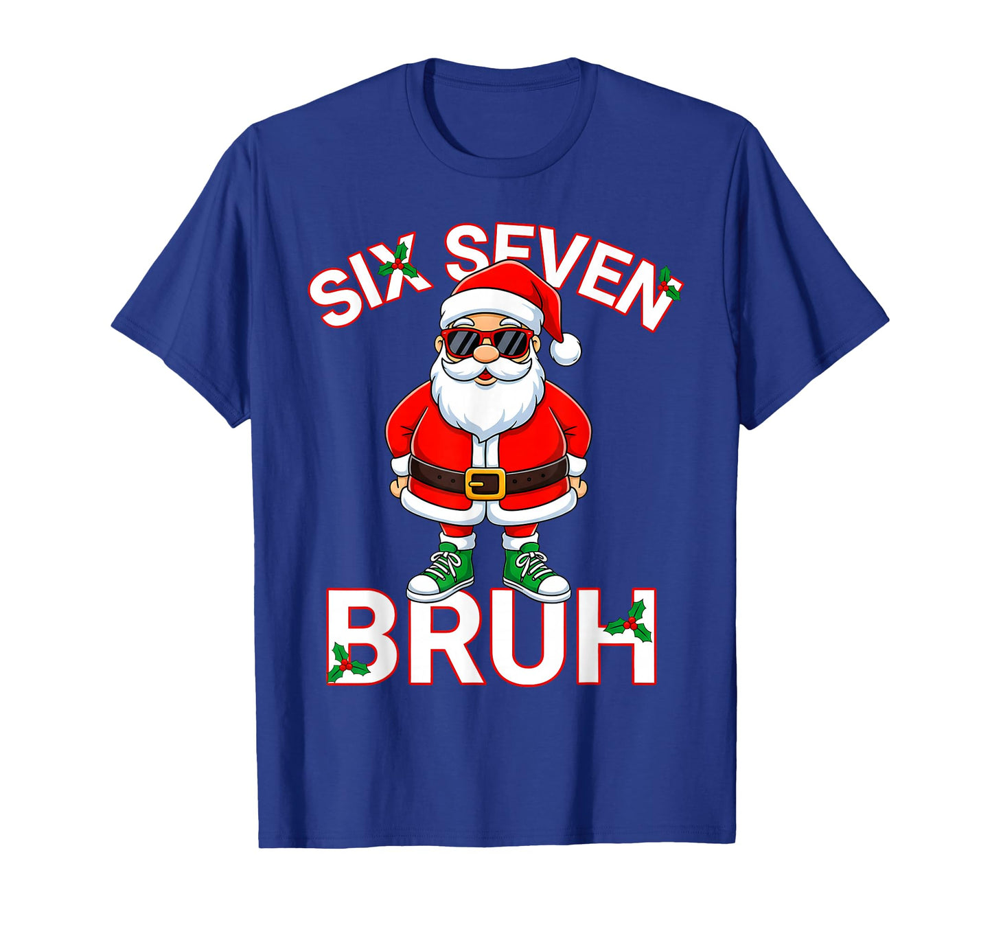 Funny 67 Six Seven Christmas Bruh Santa Kids Boys Men T-Shirt