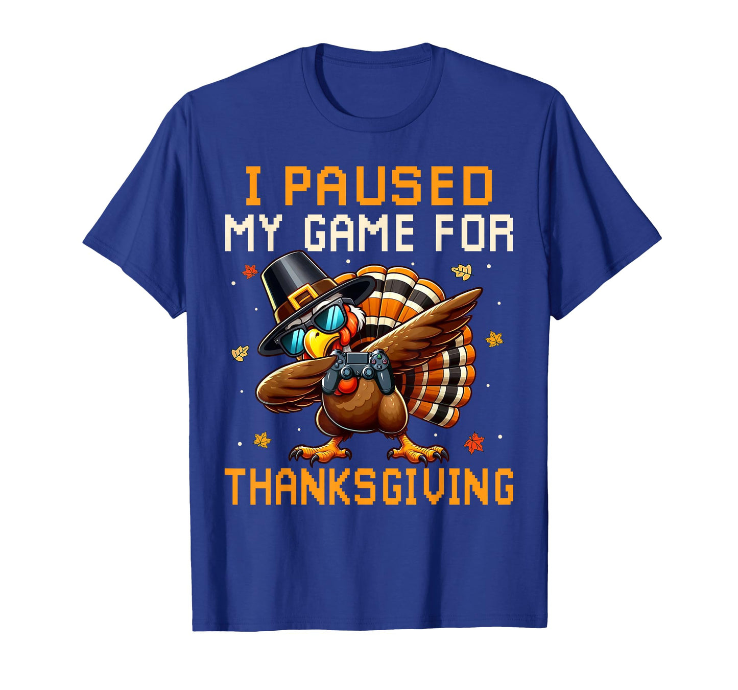 Dabbing Turkey Happy Thanksgiving Shirts for Gamer Boys Kids T-Shirt