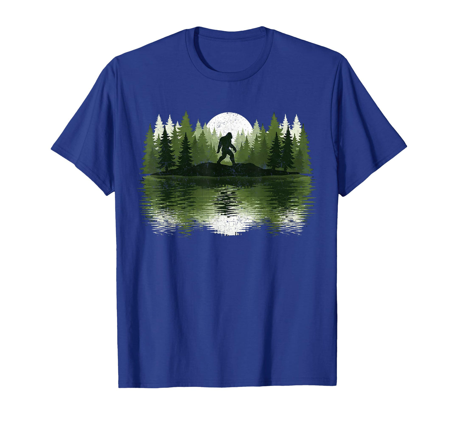 Bigfoot Walking Forest Sasquatch Woods Parks Men Women T-Shirt