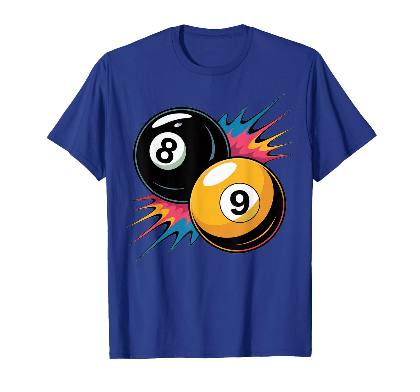 8 Ball and 9 Ball Pool Design Billiards Lovers and Billiard T-Shirt