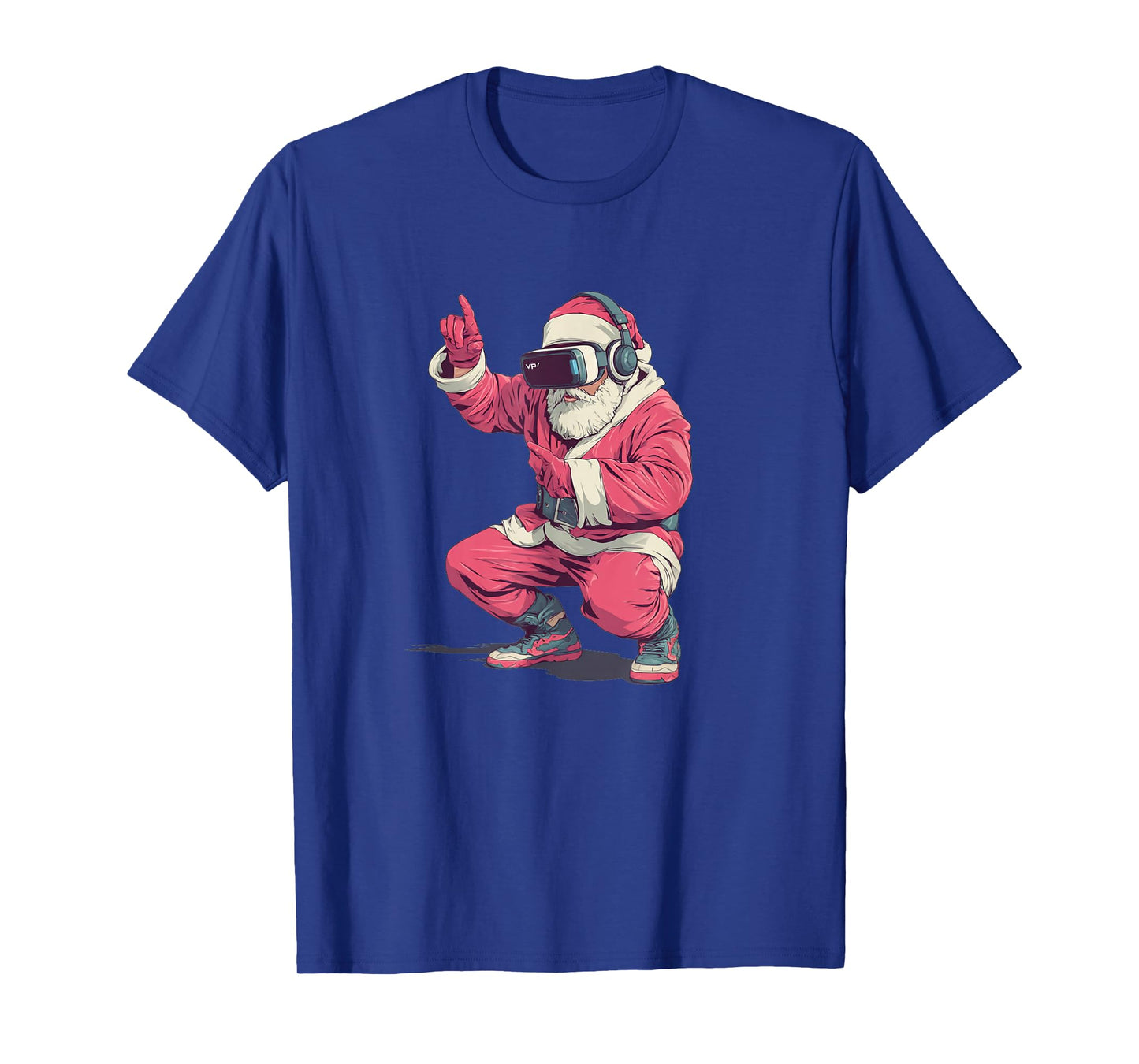 Cool Santa Moves with VR Headset for Gaming Christmas T-Shirt
