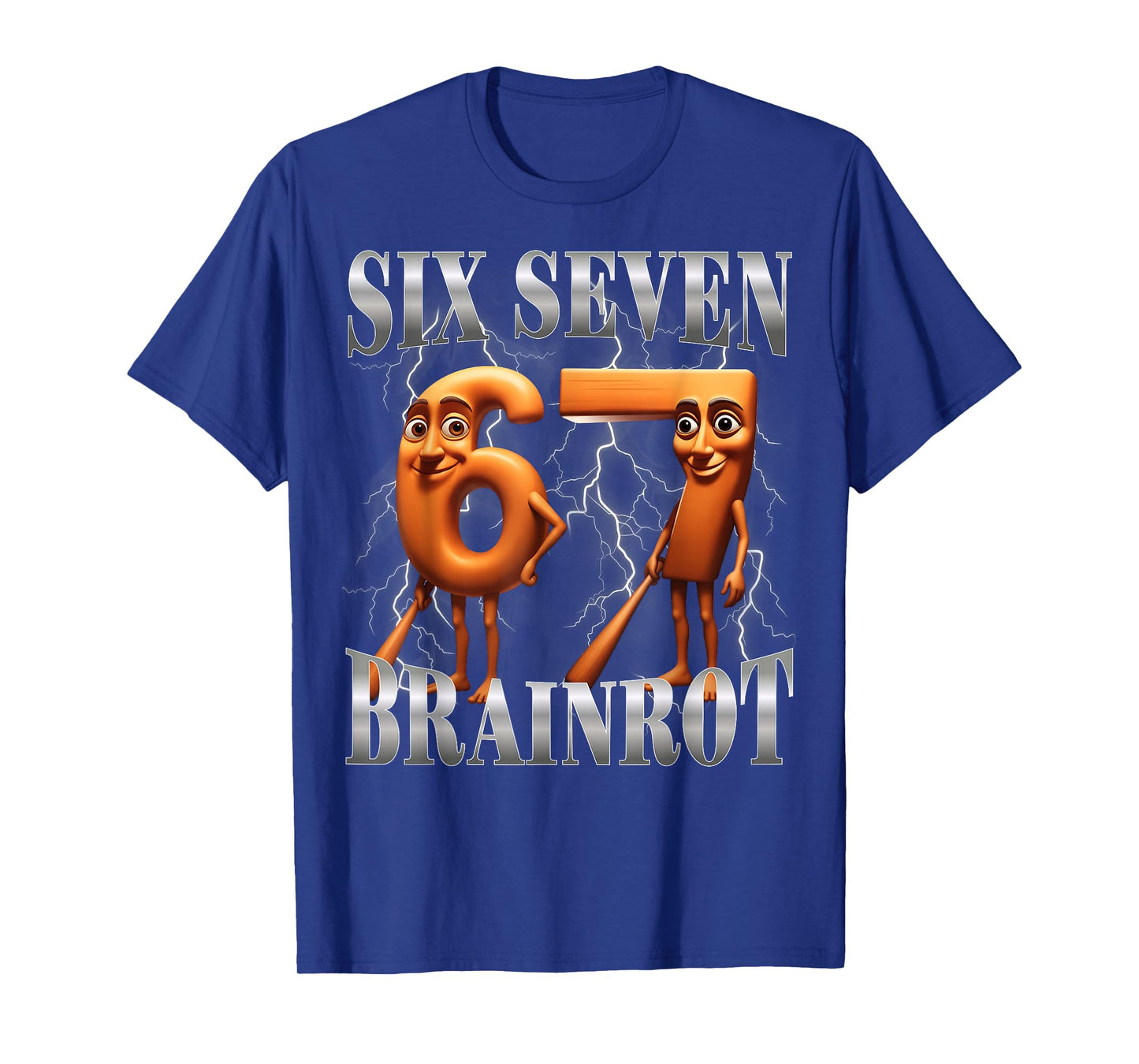 Funny 67 Italian Brainrot Tung Tung Sahur Six Seven Meme T-Shirt