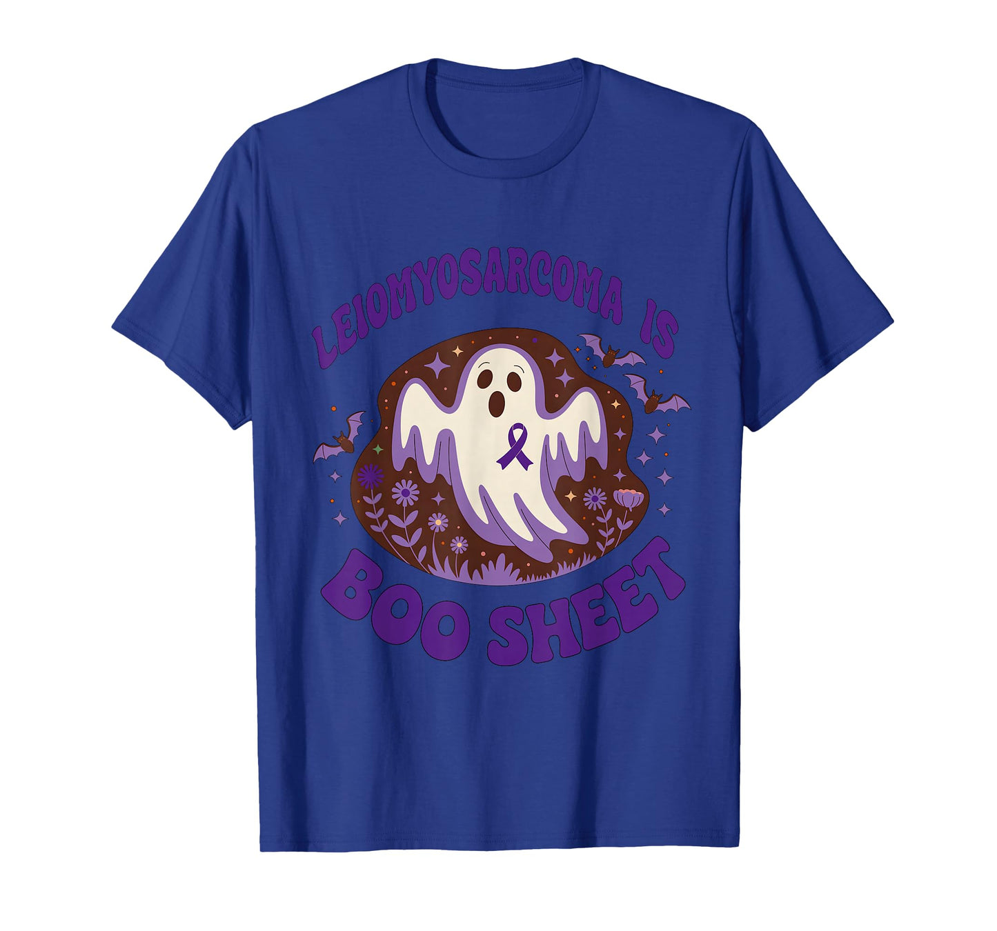 Leiomyosarcoma Awareness Boo Sheet Funny Ghost Halloween T-Shirt
