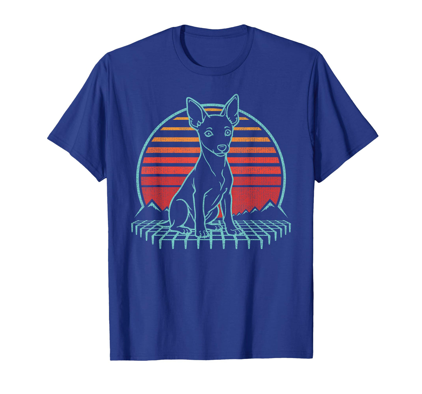 Rat Terrier Lover Dog Owner Retro Vintage 80s T-Shirt