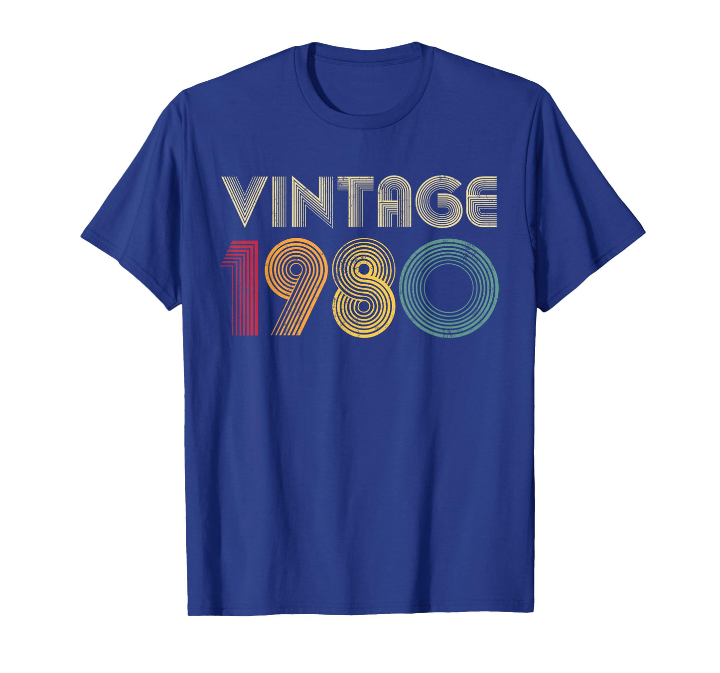 Vintage 1980 46th Birthday 46 Years Old Retro Men Women T-Shirt