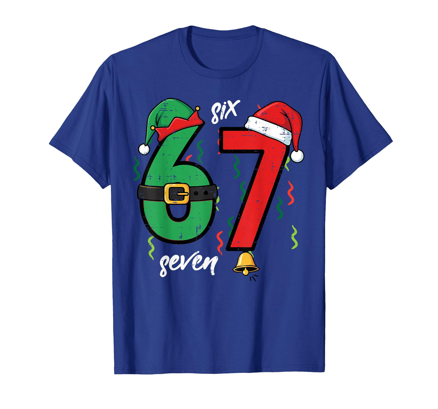 67 Christmas Funny 6 7 Meme Six Seven Xmas Boys Kids Youth T-Shirt