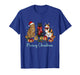 Moewy Christmas Cute Cat Santa Hat Xmas Women Girl T-Shirt