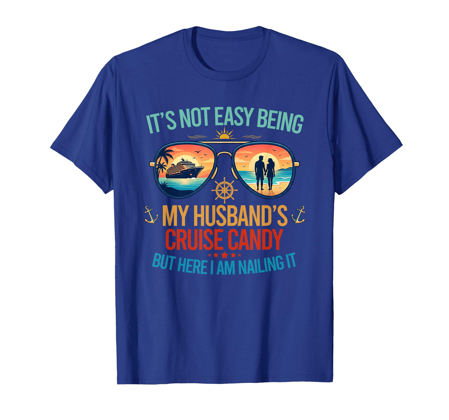 Husband and Wife Cruise Candy Funny Matching Couples T-Shirt