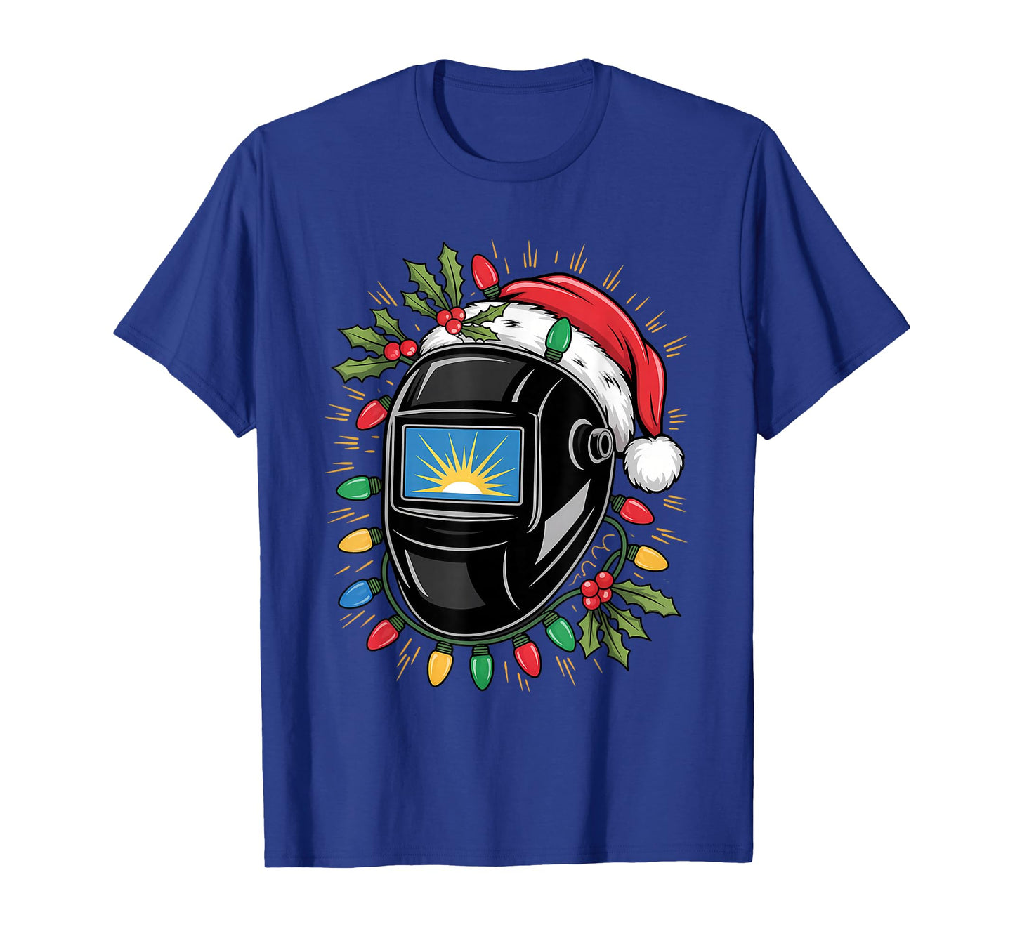 Welder Christmas Hat Funny Welding Xmas Tools T-Shirt
