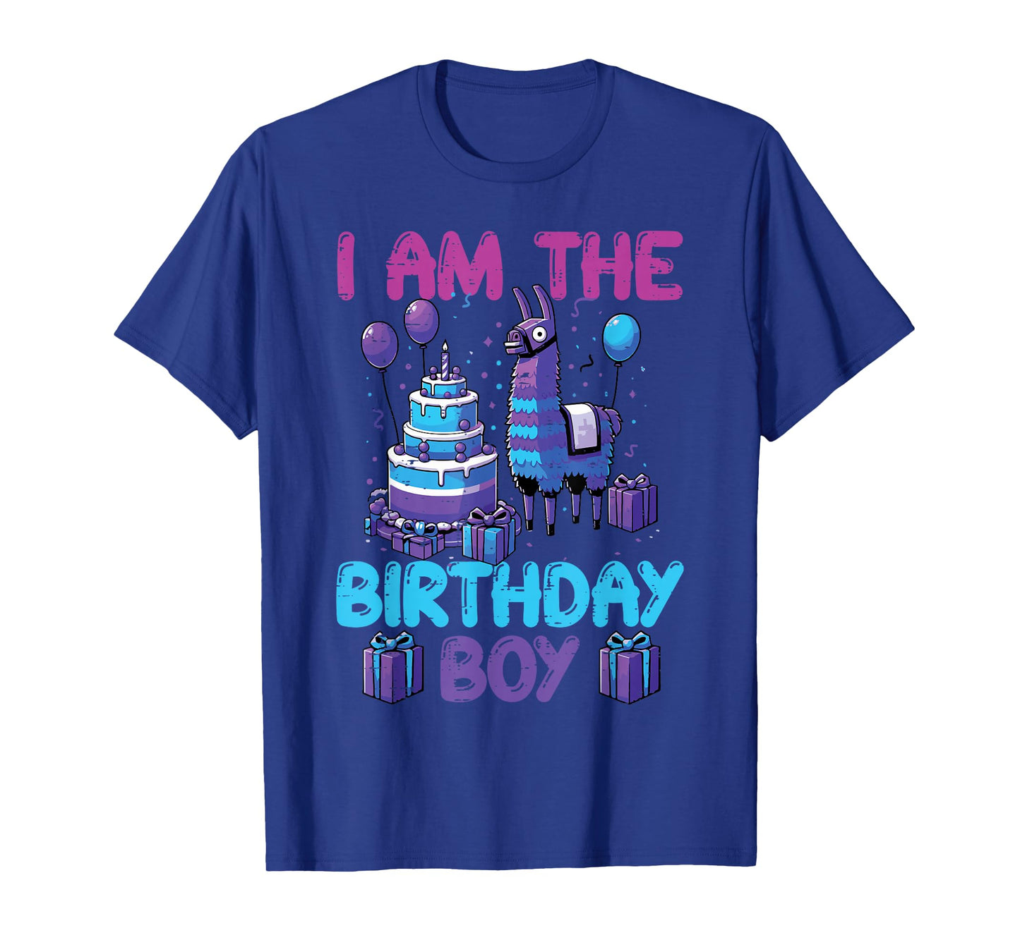 I Am The Birthday Boy Llama Pinata Bday Party Boys Kids T-Shirt