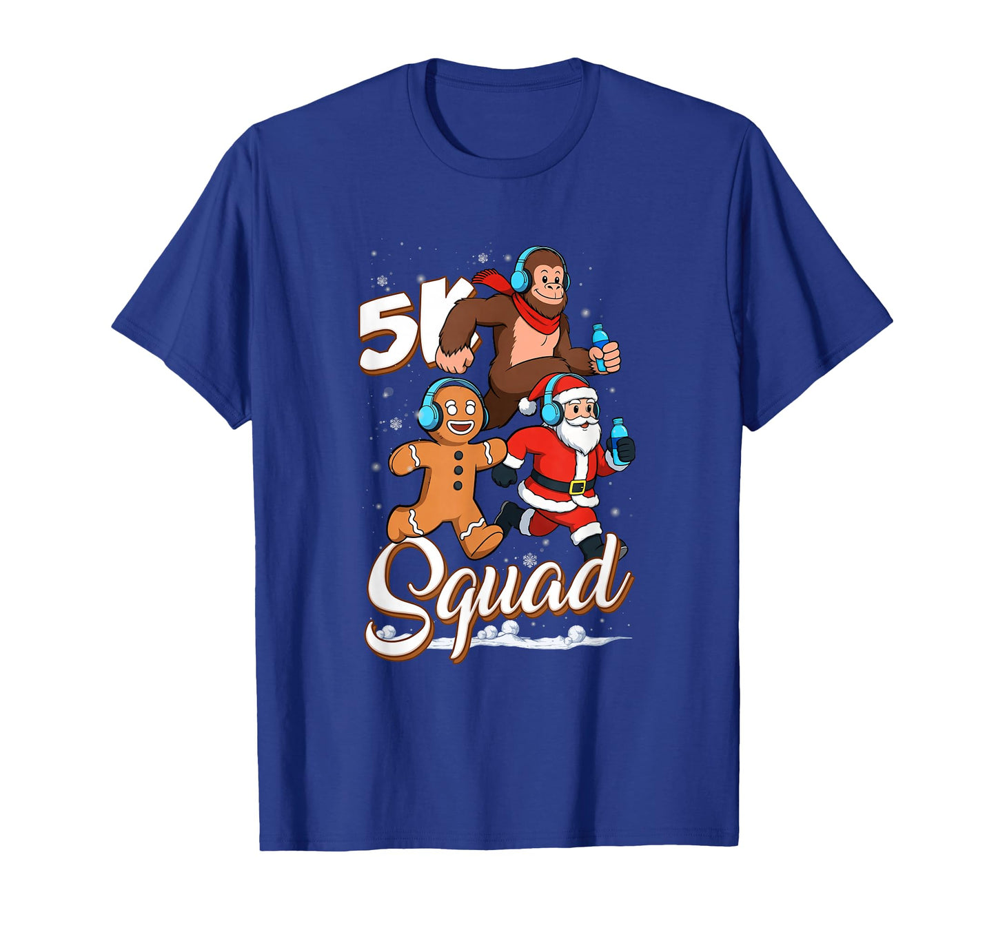 5K Squad Running Team Christmas Race Winter Athlete Vibe T-Shirt