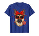German Shepherd Valentines Day Coquette Bow Dog Lover Heart T-Shirt
