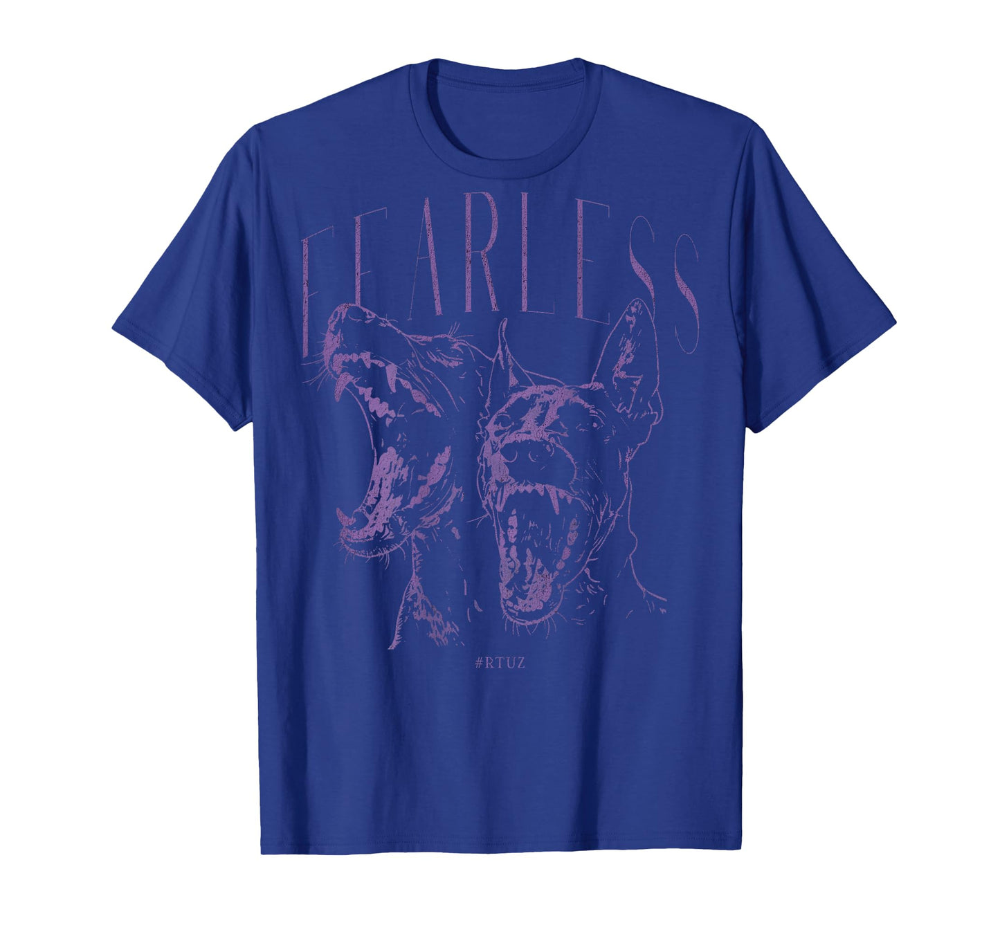 Back Print Streetwear Fashion Vintage Women Men Dog Doberman T-Shirt