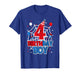 Birthday Boy 4 Year Old Spiders 4th Birthday Kids T-Shirt