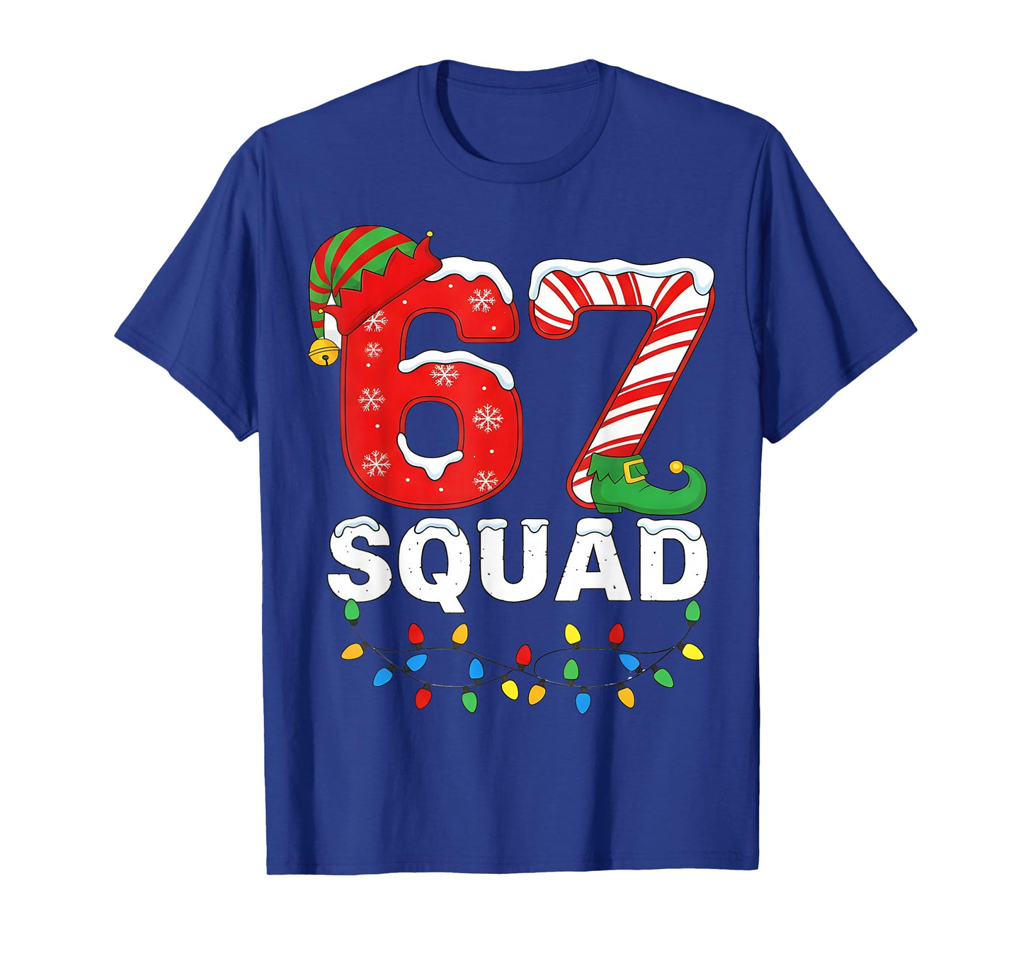 67 Squad Christmas 6 7 Pajamas Holiday Men Women Kids T-Shirt