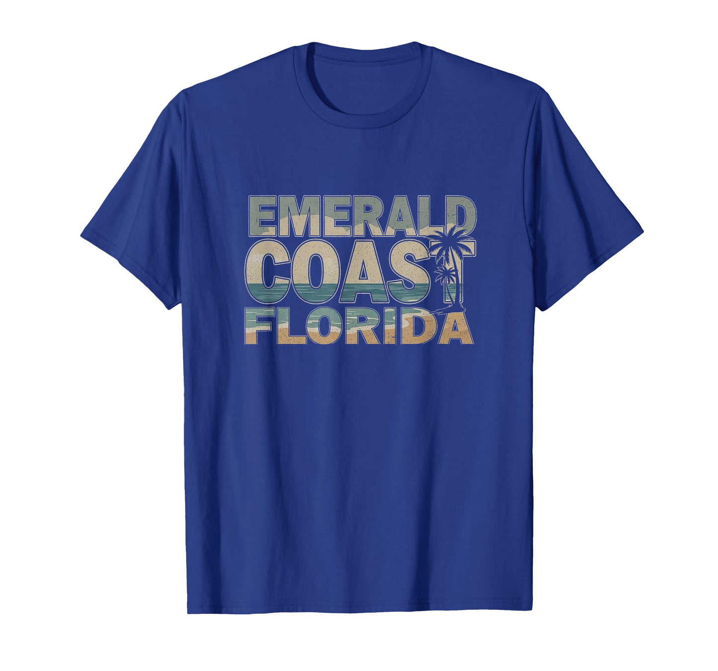 Retro Emerald Coast Florida Design T-Shirt