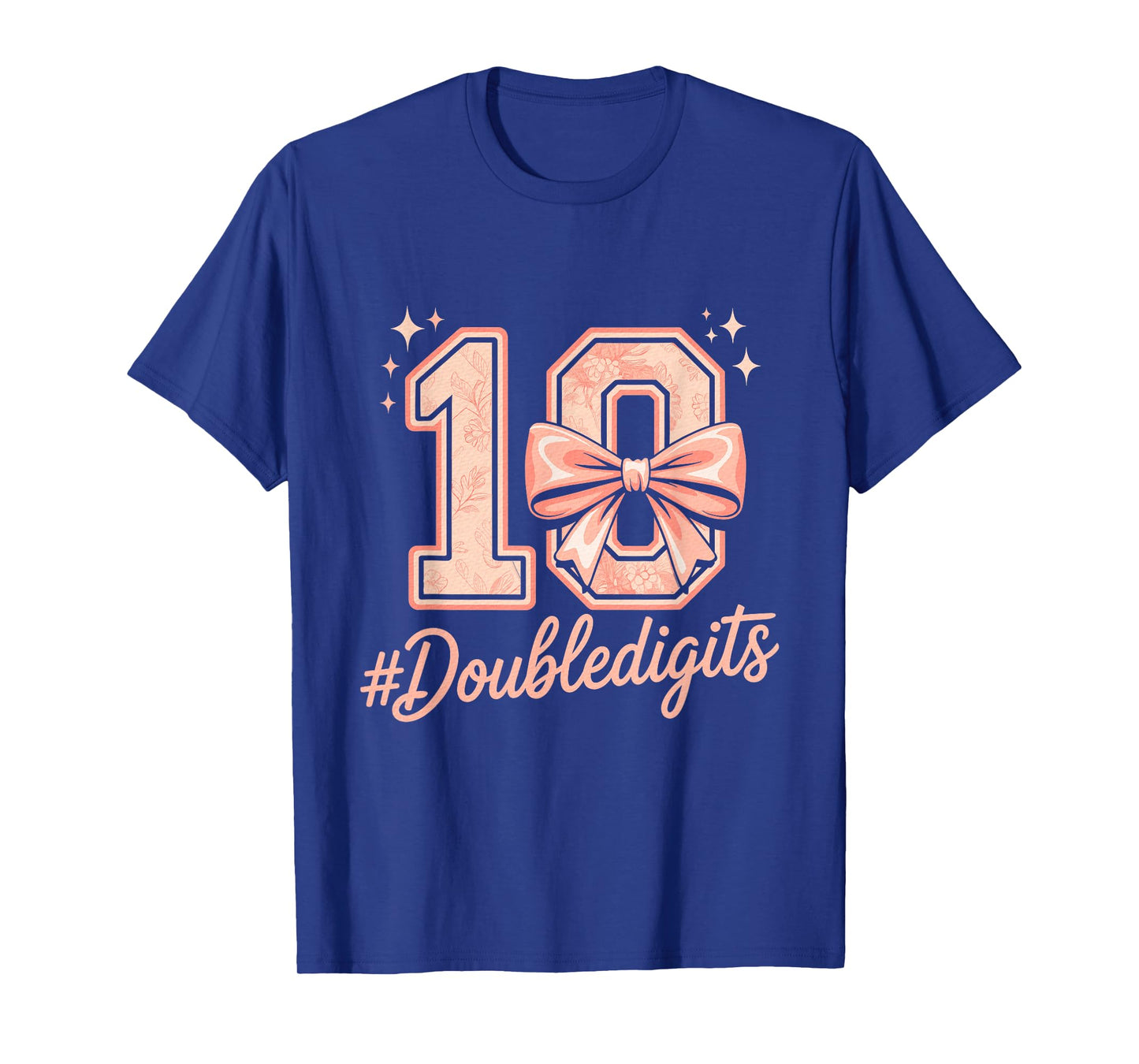 10th Birthday Girl Pink Coquette Bow 10 Year Old T-Shirt