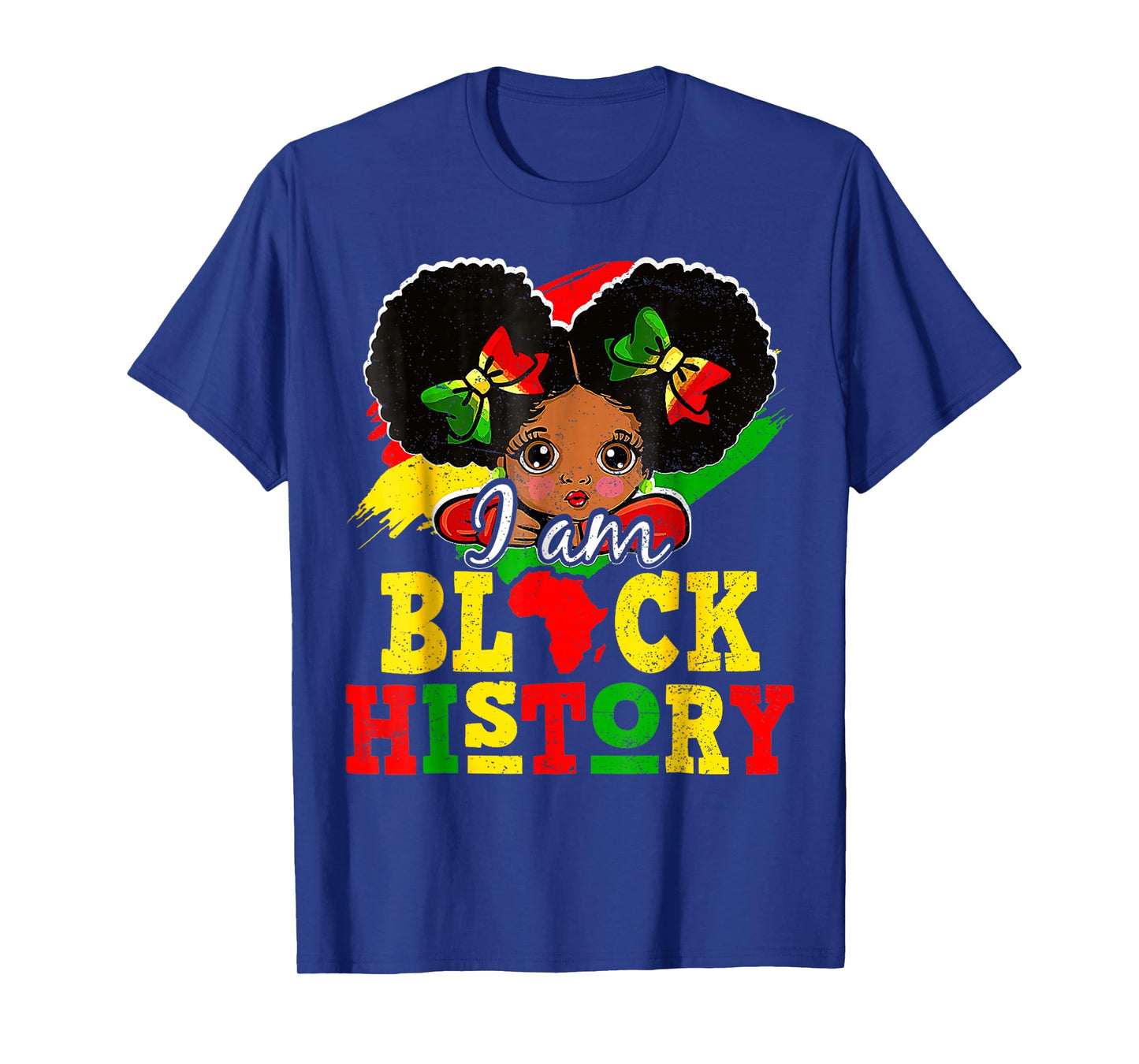 I Am Black History Month African American for Girls Kids T-Shirt