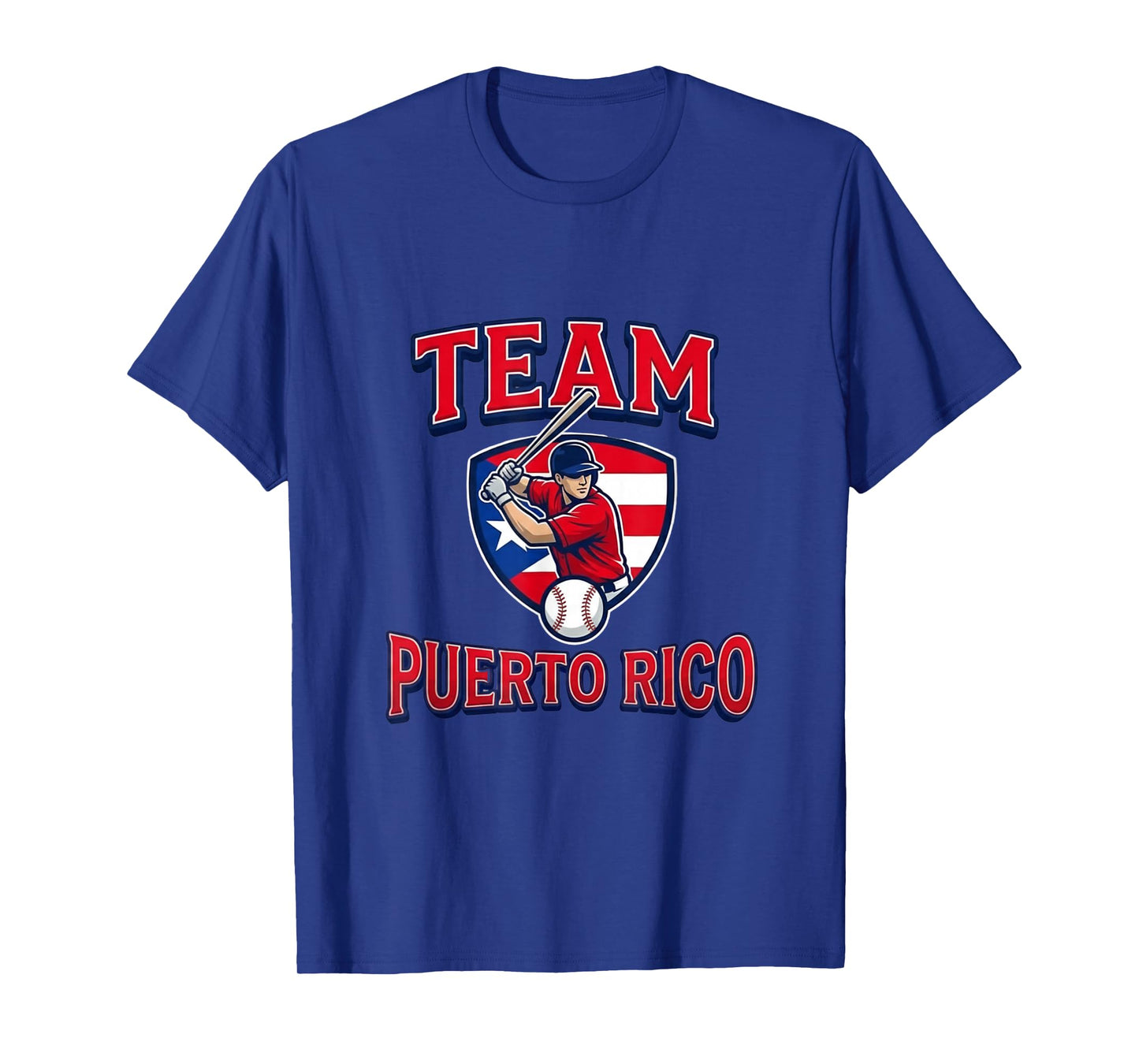 Team Puerto Rico Baseball Flag Patriotic T-Shirt