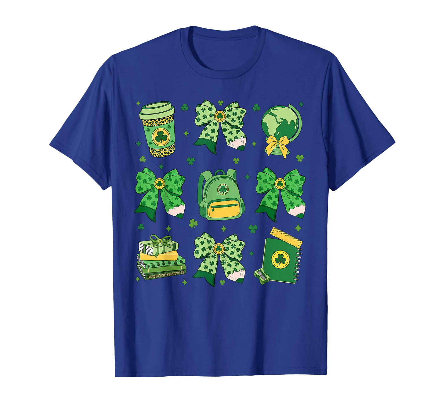 Shamrock Coquette Bow St Patrick's Day Lucky Teacher Kid T-Shirt