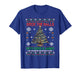 Retro Deck The Halls with Guns & Ammo Funny Christmas T-Shirt